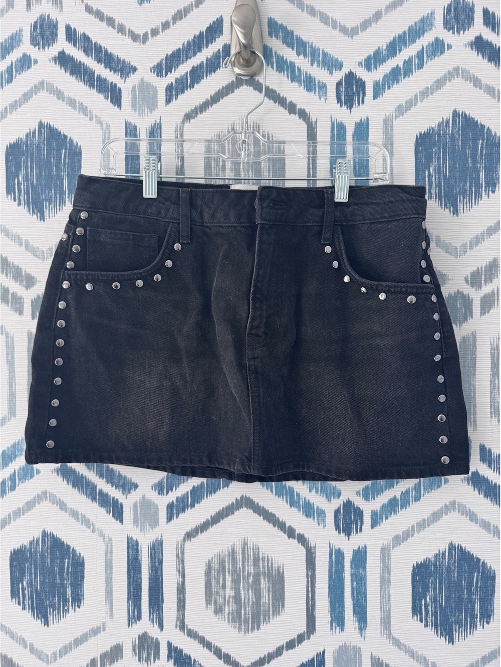 Reformation Hazel Studded Mini Skirt